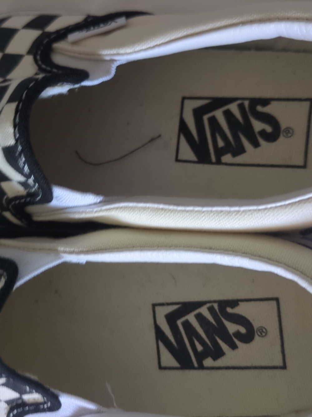 Vans Kids Black & White Checkerboard Slip-On Sneakers - Picture 5 of 8